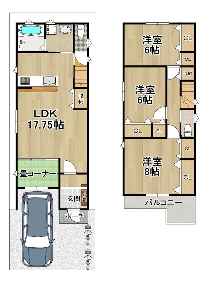 新今里3丁目プラン図